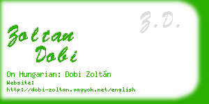 zoltan dobi business card
